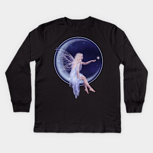 Birth of a Star Moon Fairy Kids Long Sleeve T-Shirt